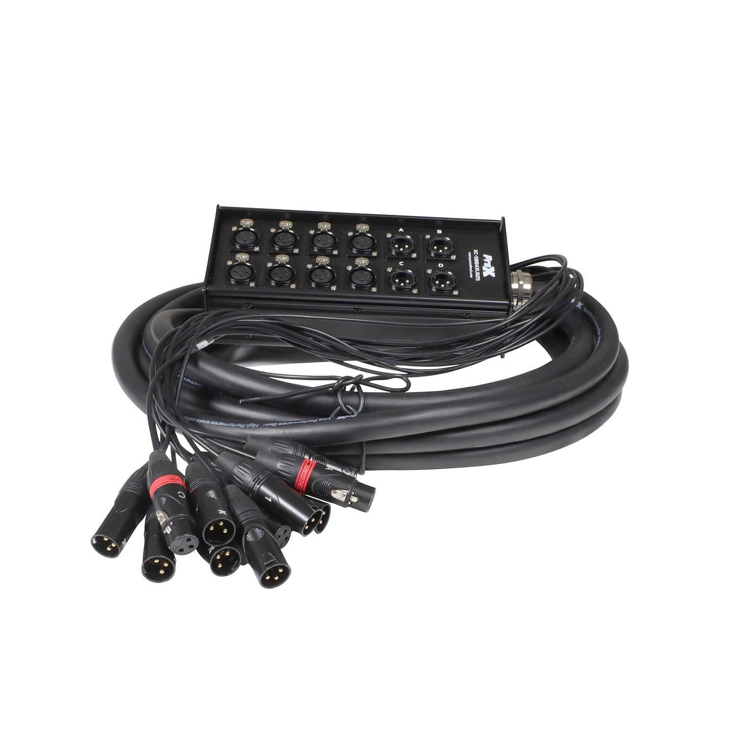 ProX XC-SB84XLR25 Stage Box Snake 8-Channel Send 4-Return XLR