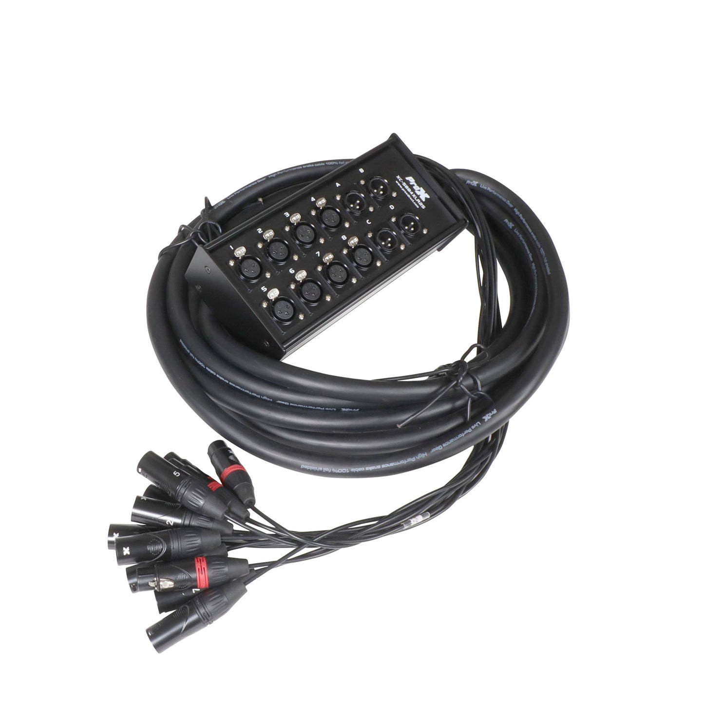 ProX XC-SB84XLR25 Stage Box Snake 8-Channel Send 4-Return XLR