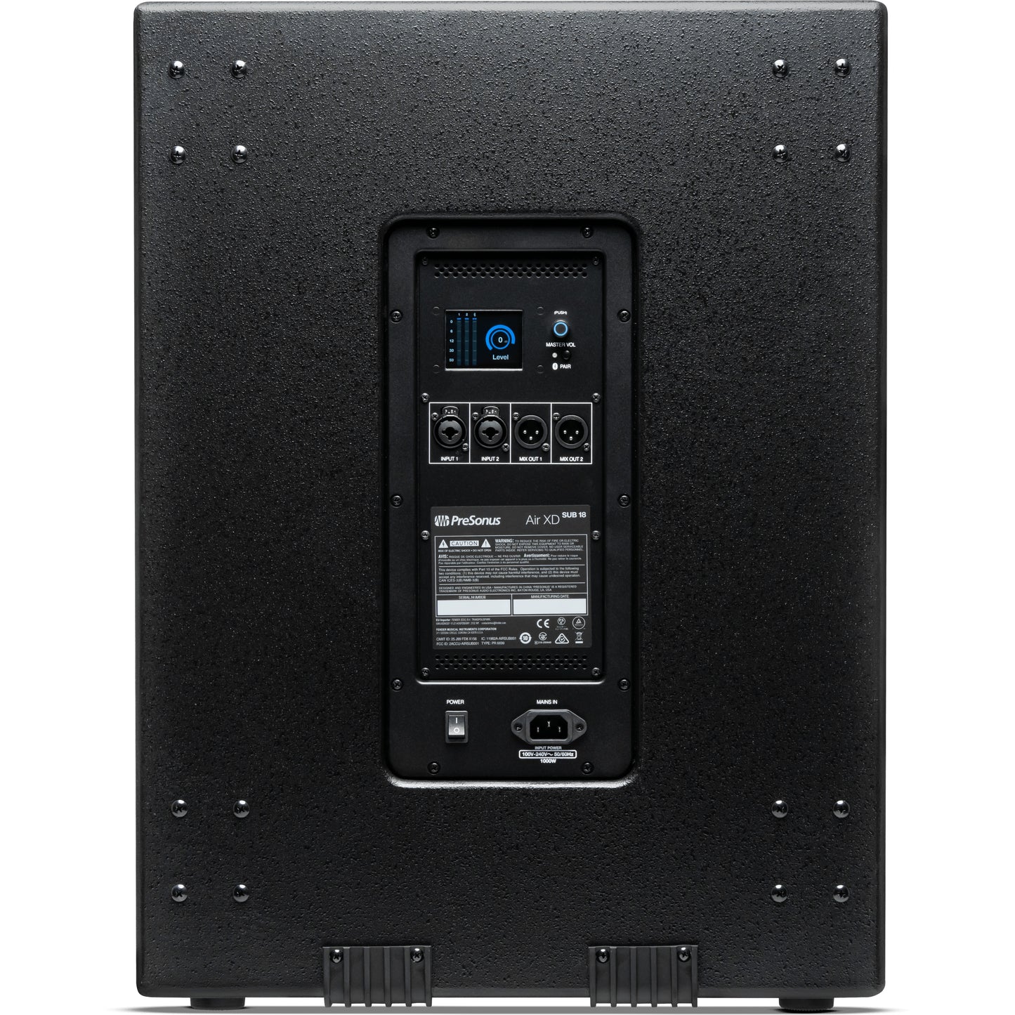 PreSonus Air XD Sub 18 Active Definition Subwoofer, Black