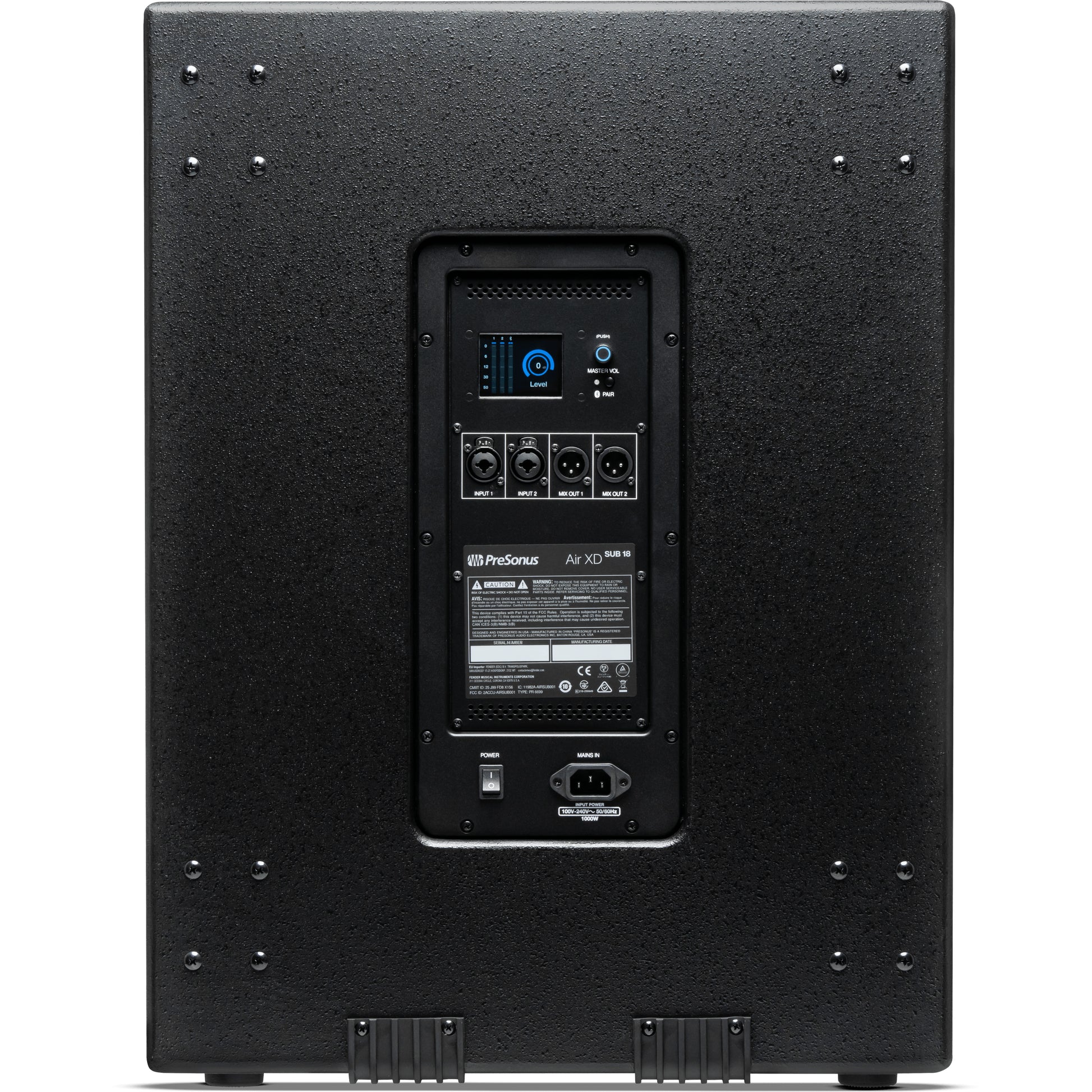 PreSonus Air XD Sub 18 Active Definition Subwoofer, Black