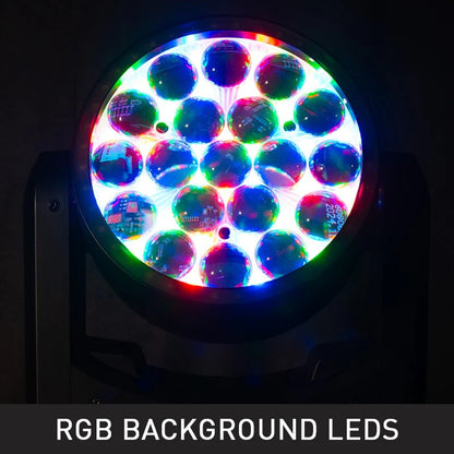 ADJ VIZ290 Vizi Pix Z19 Moving Wash Light With RGBL Pixel Effects