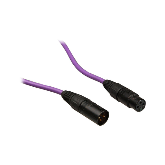 Whirlwind MKQ Quad Microphone Cable XLR Balanced With Canare Star-Quad | 50' | Violet