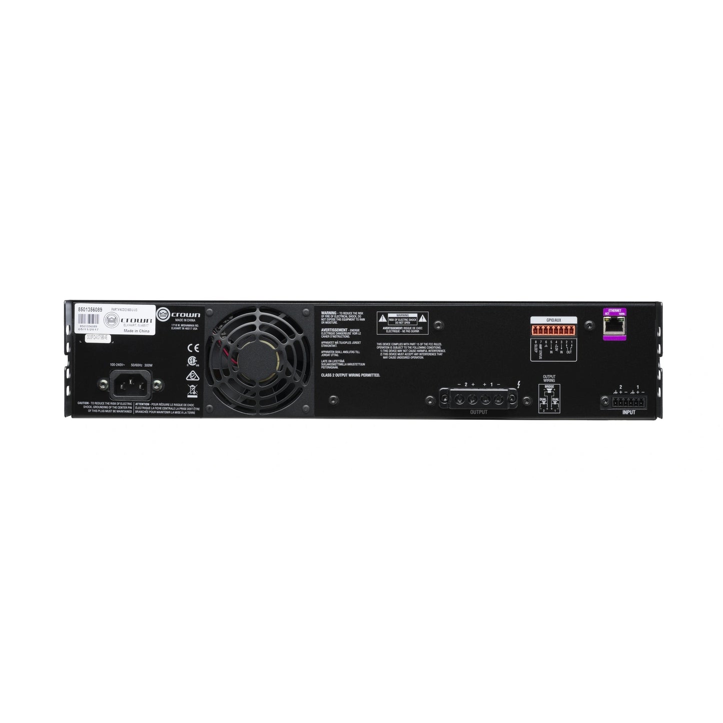 Crown NCDI2x600-U-US 2-Channel 600W Power Amplifier