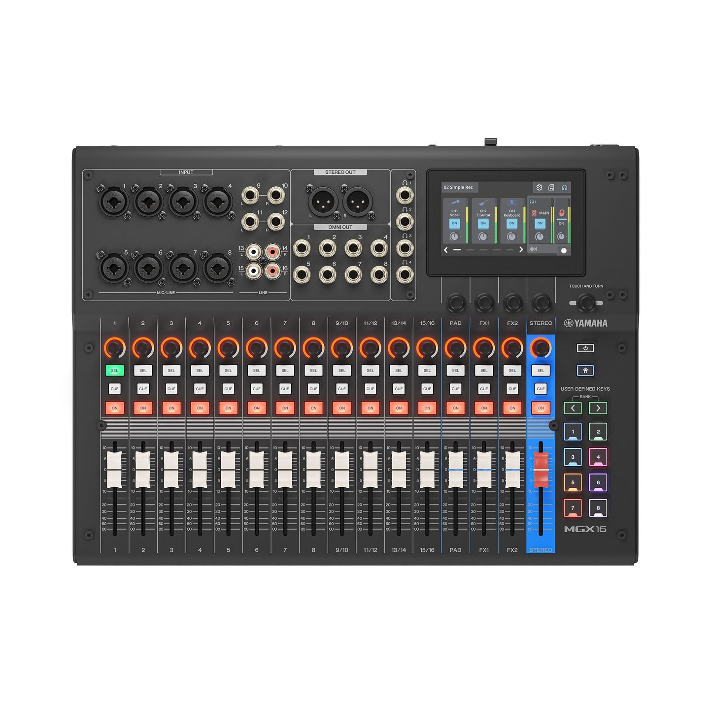 Yamaha MGX16 Compact 22-Channel Digital Mixing Console | Black