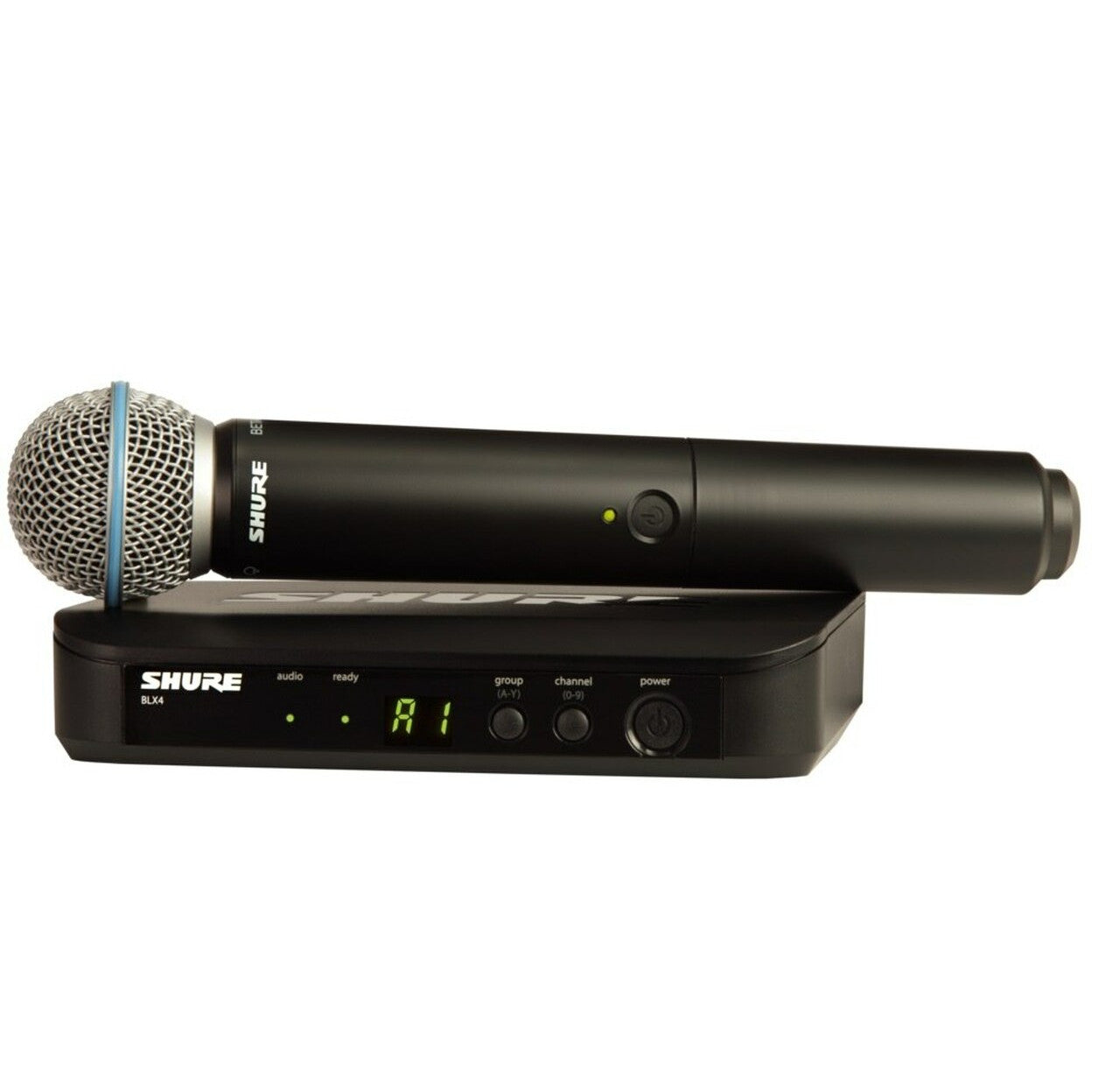 Shure BLX24/B58 Wireless Vocal System Front with Mic