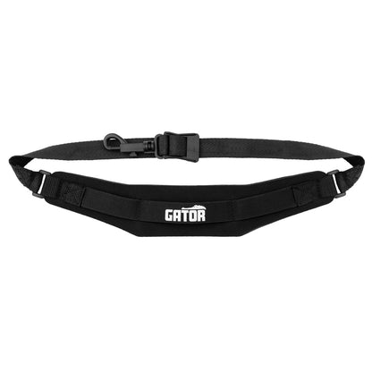Gator G27NEO-BLK-JR Deluxe Neoprene Saxophone Strap | 15"