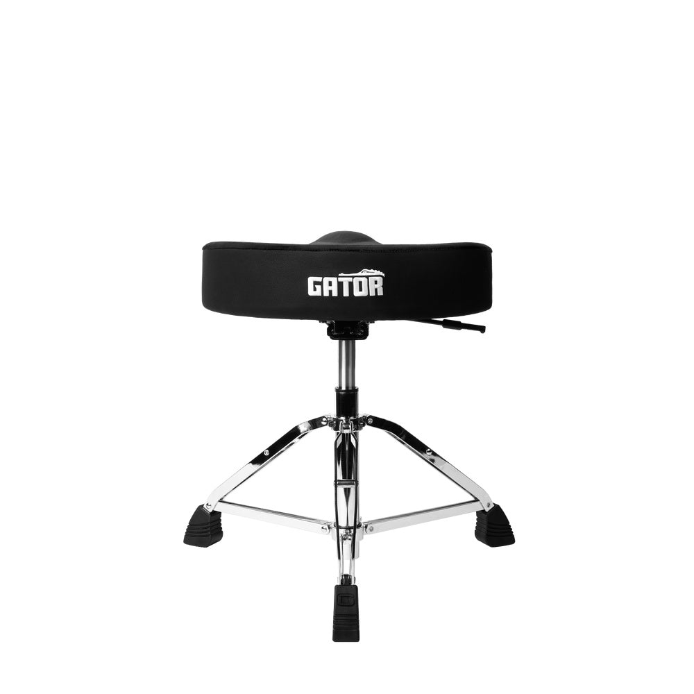 Gator GP-DTH-ASD-BK Air Glide Drum Throne Saddle Seat | Black
