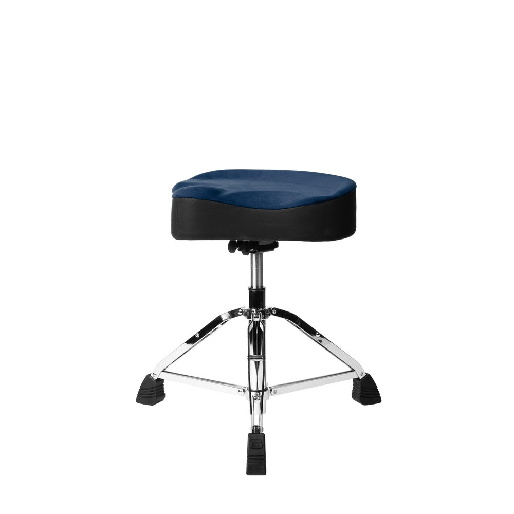 Gator GP-DTH-ASD-BL Air Glide Drum Throne Saddle Seat | Blue