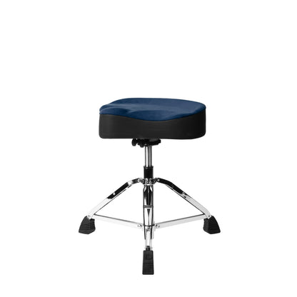 Gator GP-DTH-ASD-BL Air Glide Drum Throne Saddle Seat | Blue