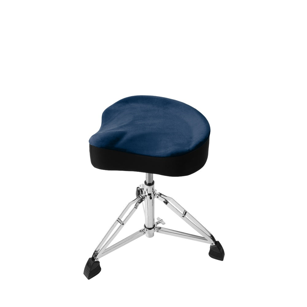 Gator GP-DTH-ASD-BL Air Glide Drum Throne Saddle Seat | Blue