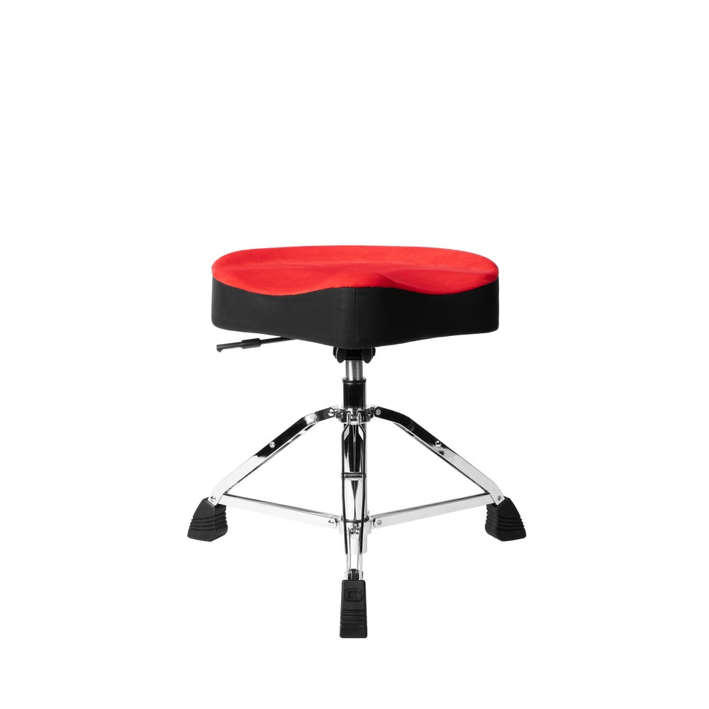 Gator GP-DTH-ASD-RD Air Glide Drum Throne Saddle Seat | Red