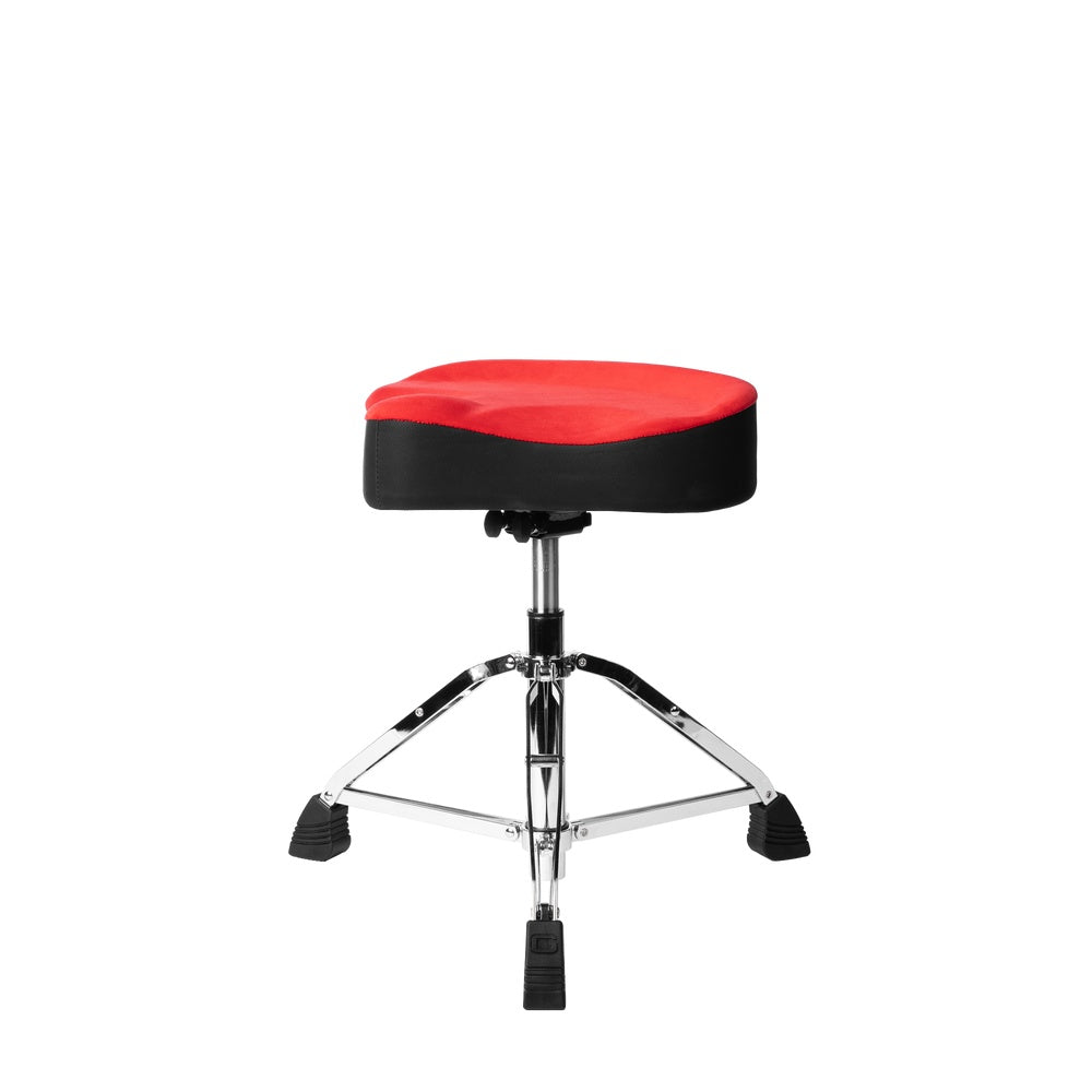 Gator GP-DTH-ASD-RD Air Glide Drum Throne Saddle Seat | Red