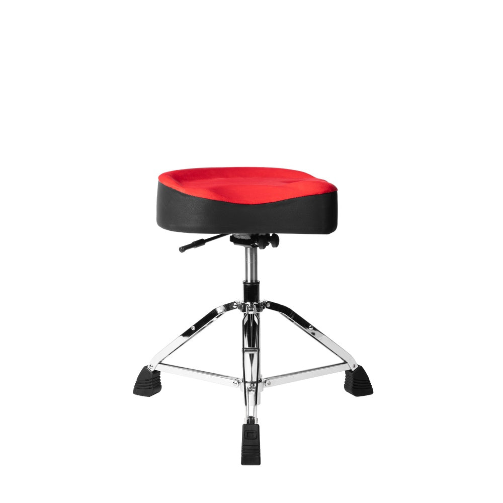 Gator GP-DTH-ASD-RD Air Glide Drum Throne Saddle Seat | Red