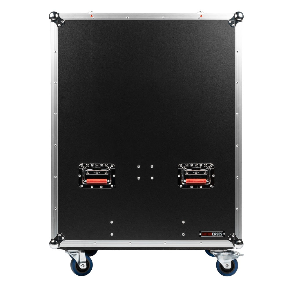 Gator GTOUR-MIXER-12U-2D2T 12U Mixer Flight Case With Tables