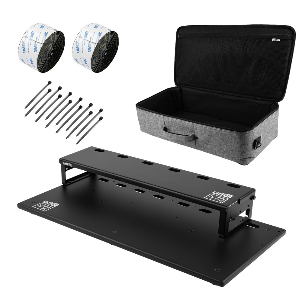 Gator GV-TC2713R2-GB Vertex Tour Compact Pedalboard | 27" x 13" with Riser