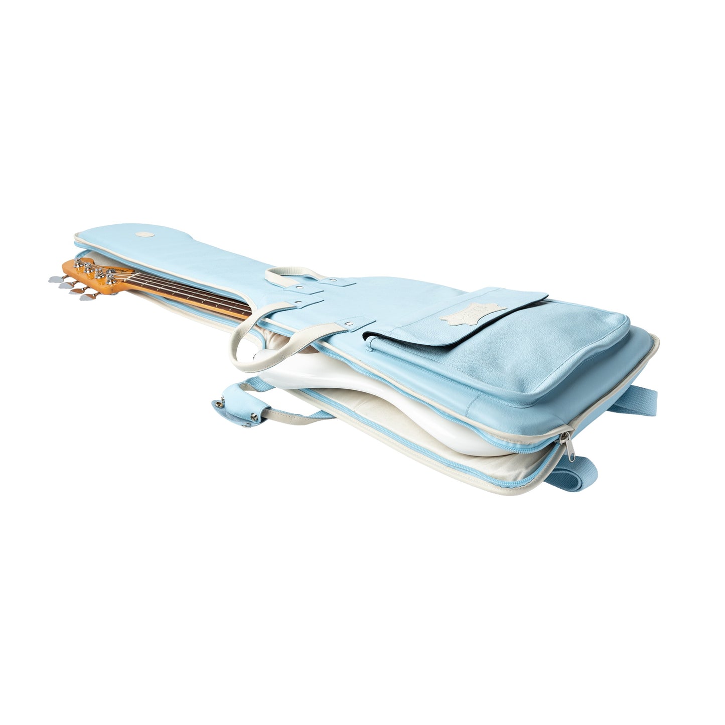 Levy's Leathers LM19CMA Chroma Leather Gig Bag | Sky Blue