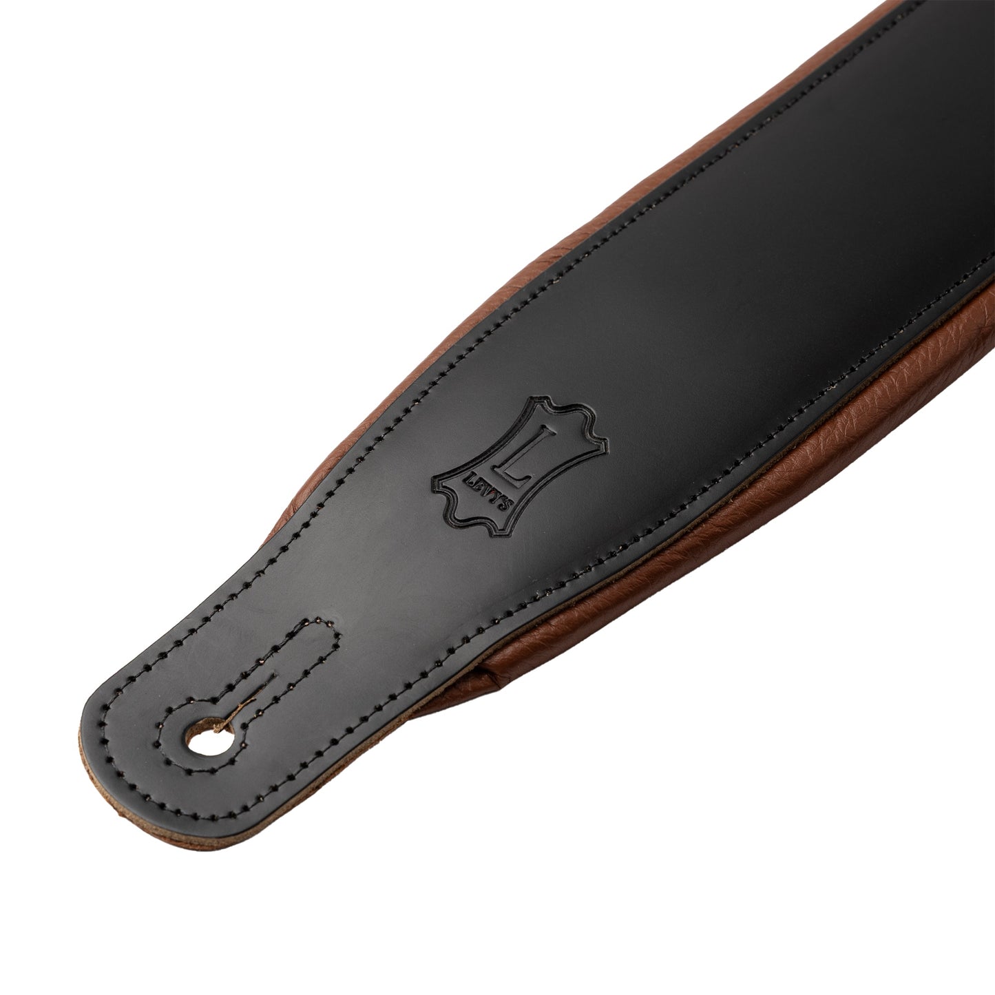 Levy's Leathers M26PD Guitar Strap | Standard (37"-51") | Black/Tan