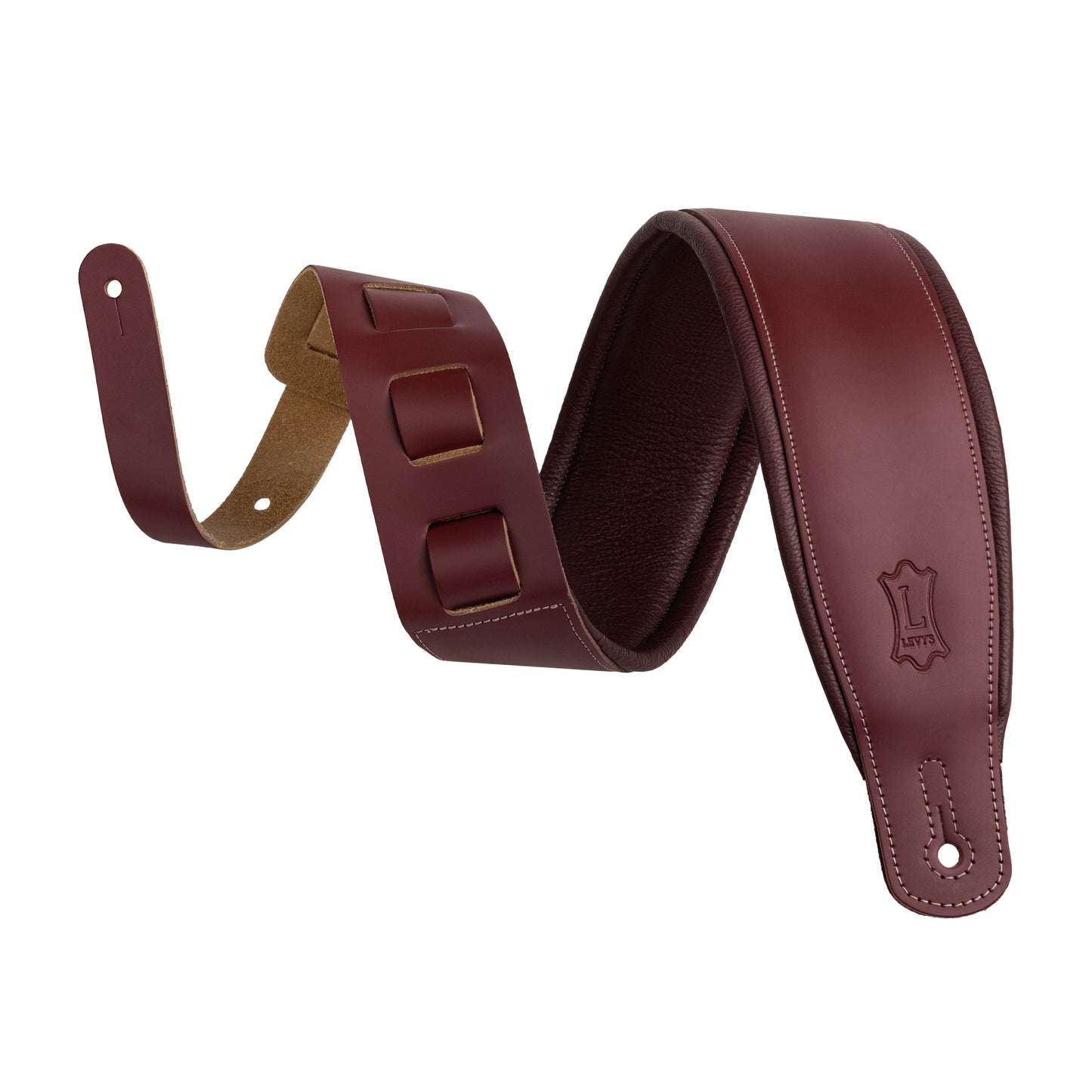Levy's Leathers M26PD Guitar Strap | Standard (37"-51") | Burgundy