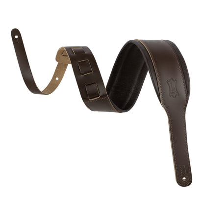 Levy's Leathers M26PD Guitar Strap | Acoustic (45"-52.5") | Dark Brown