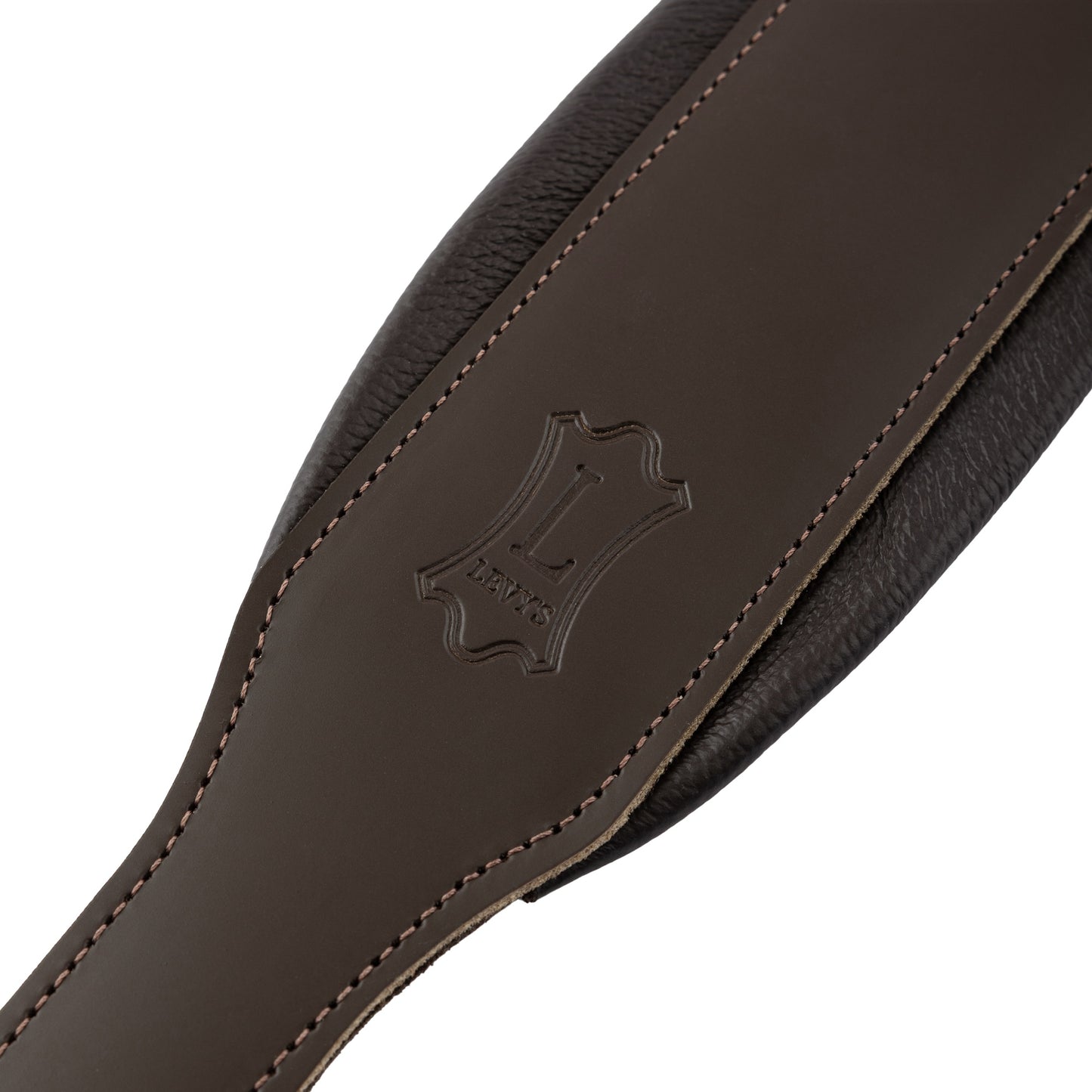Levy's Leathers M26PD Guitar Strap | Acoustic (45"-52.5") | Dark Brown