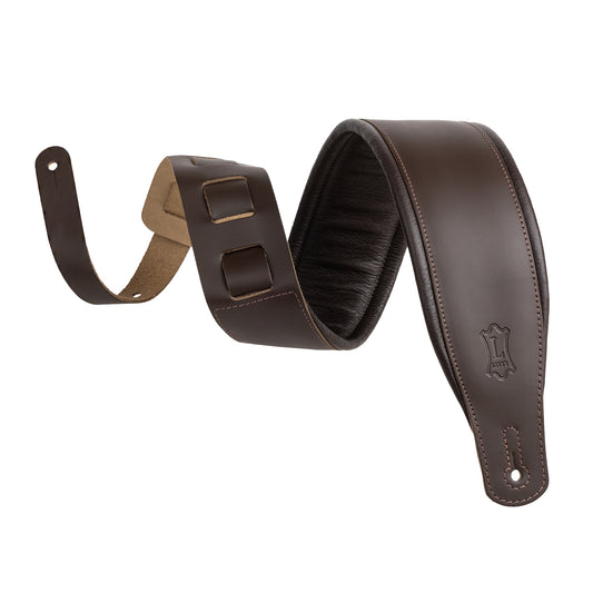 Levy's Leathers M26PD Guitar Strap | XL (55.5"-63") | Dark Brown