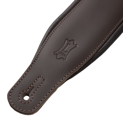 Levy's Leathers M26PD Guitar Strap | XL (55.5"-63") | Dark Brown