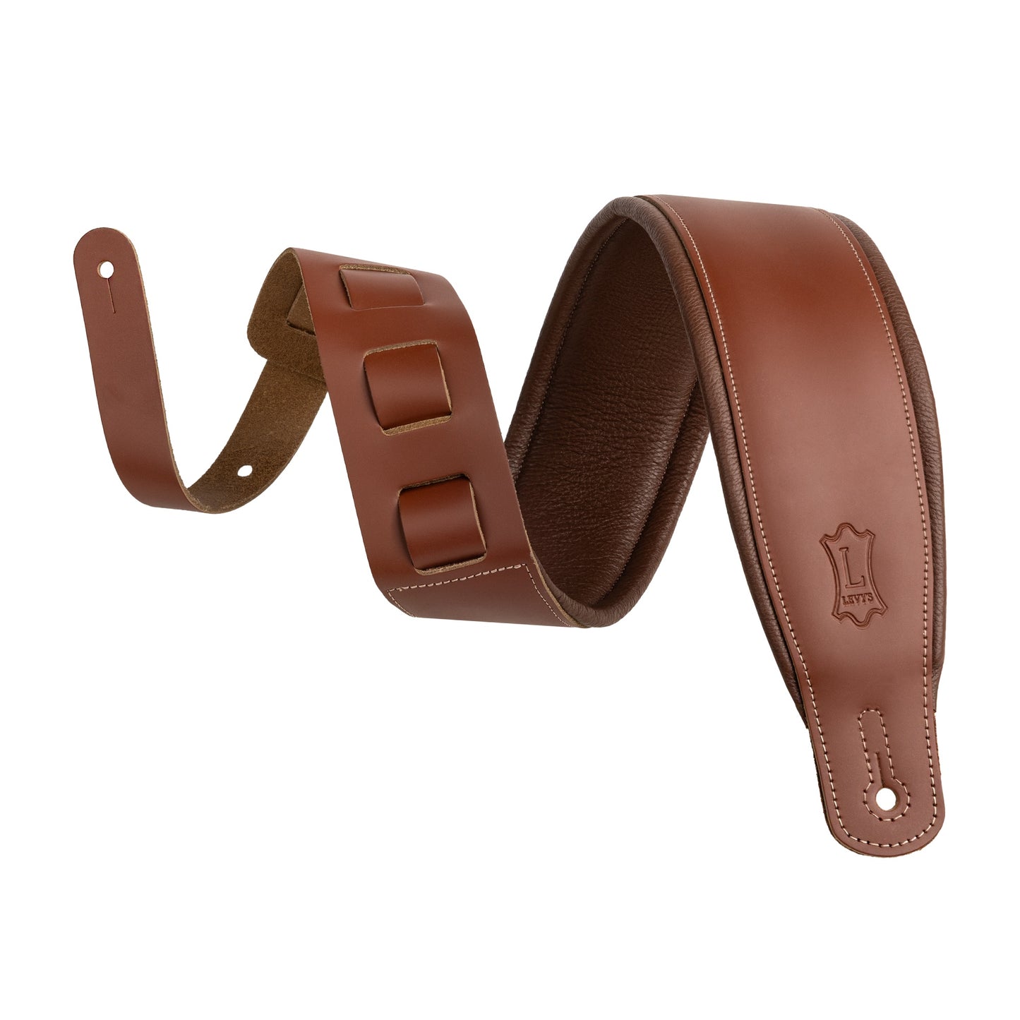 Levy's Leathers M26PD Guitar Strap | Standard (37"-51") | Walnut