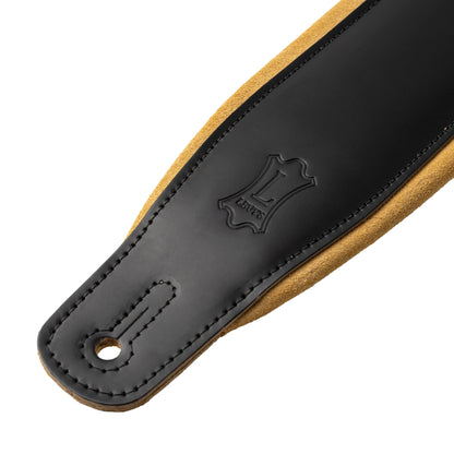 Levy's Leathers M26SPD-BLK-TAN Leather Guitar Strap | Black | Tan