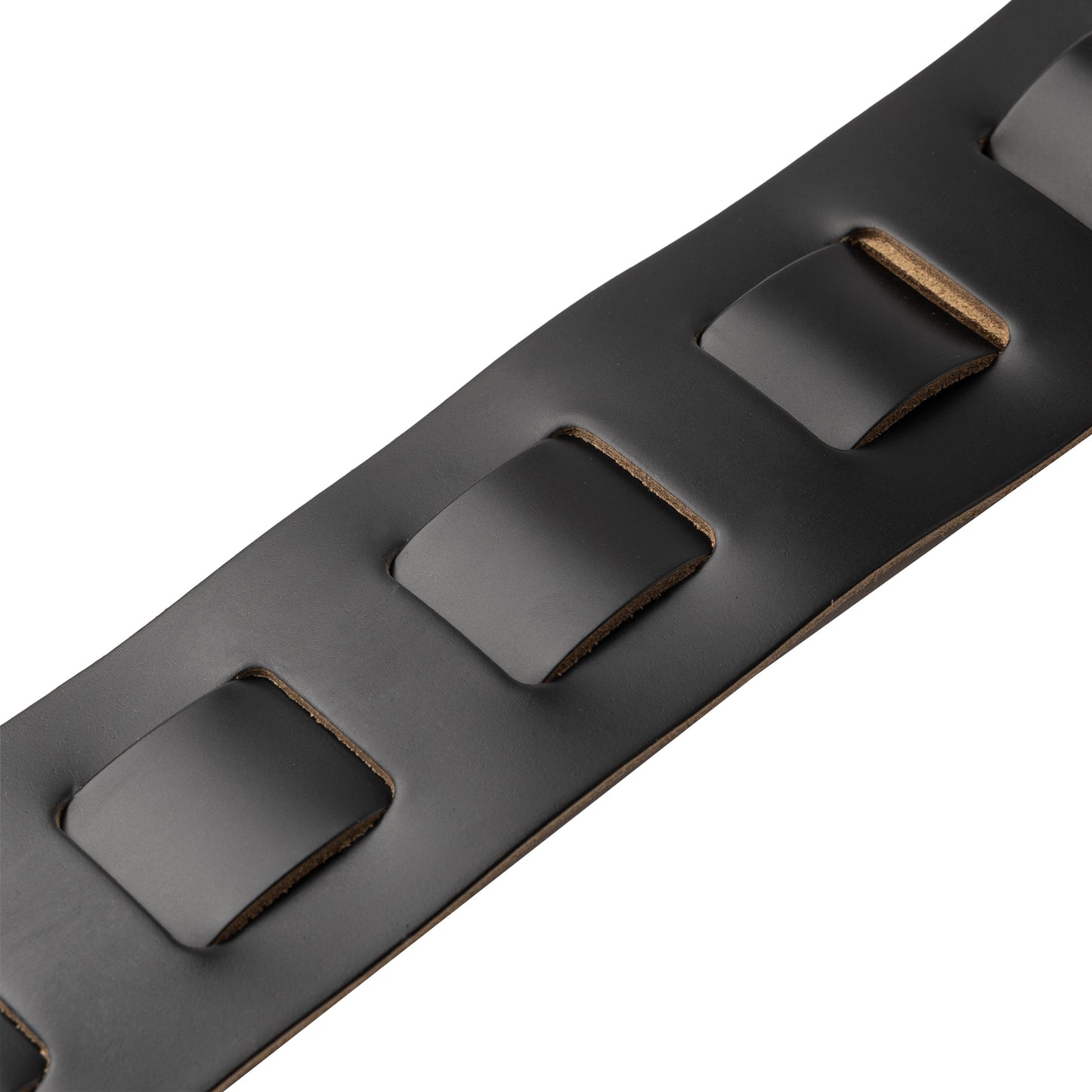 Levy's Leathers M26SPD-BLK-TAN Leather Guitar Strap | Black | Tan