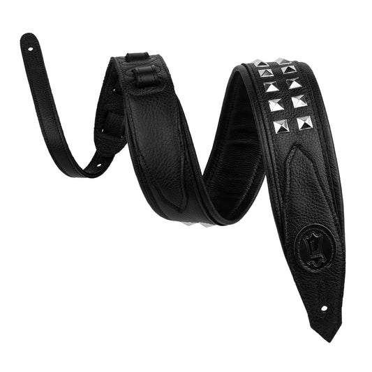 Levy's Leathers M80GRPDX Studded Leather Strap | Black
