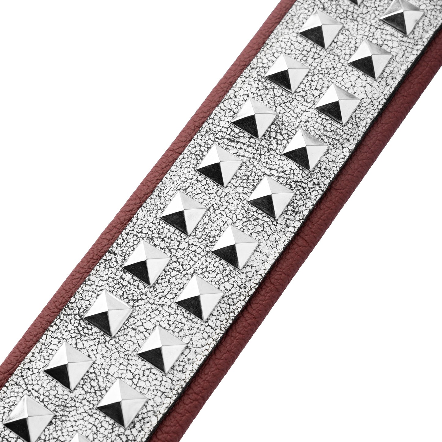Levy's Leathers M80GRPDX Studded Leather Strap | Cracked White