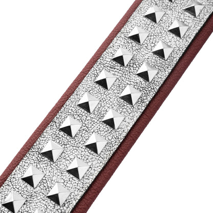 Levy's Leathers M80GRPDX Studded Leather Strap | Cracked White