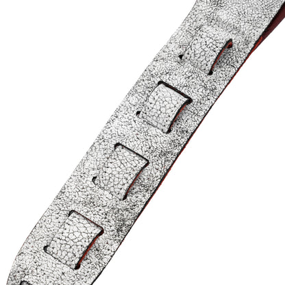 Levy's Leathers M80GRPDX Studded Leather Strap | Cracked White