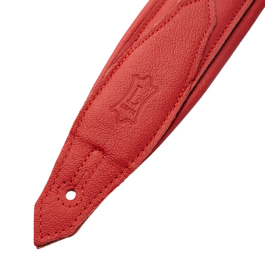 Levy's Leathers M81GRPDX Padded Garment Leather Strap with Red Studs | Red