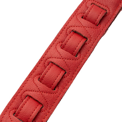 Levy's Leathers M81GRPDX Padded Garment Leather Strap with Red Studs | Red