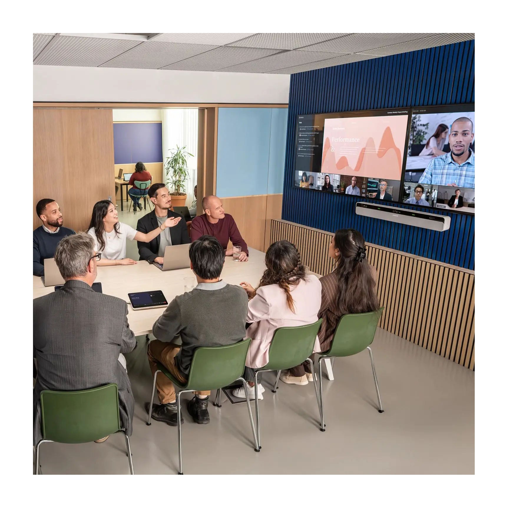 Video conferencing equipment for a video call