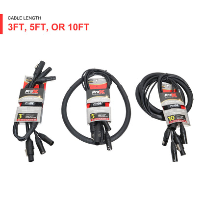 ProX XC-TR112-XLRCAT6-03 PowerKon, CAT6, and XLR Combo Jumper Cable
