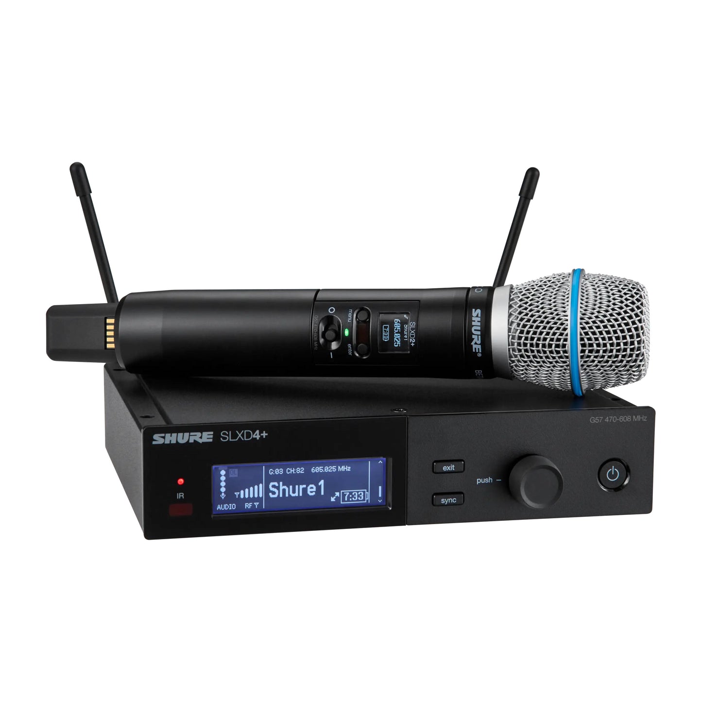Shure SLXD24+/B87A Digital Wireless Handheld System with Beta 87A Supercardioid Condenser Microphone