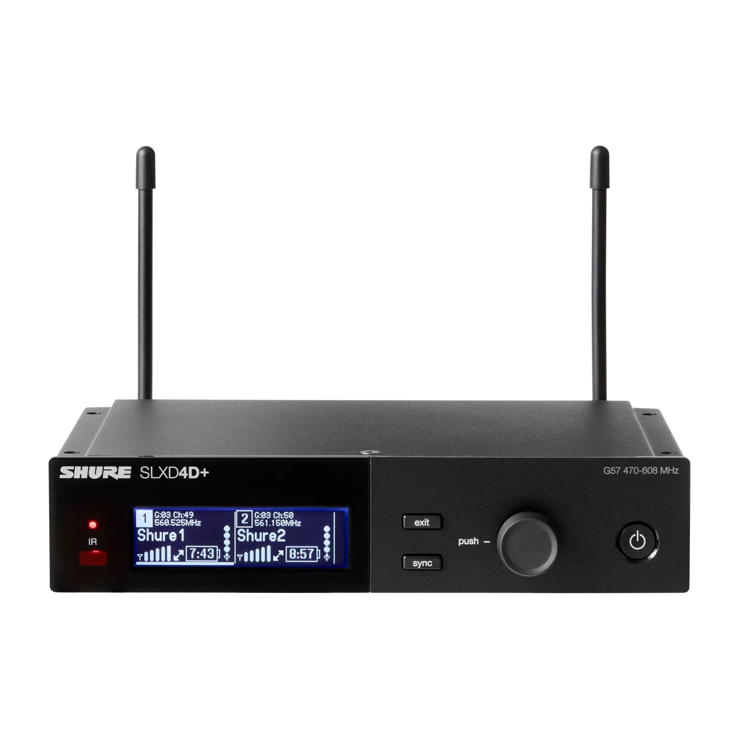 Shure SLXD24D+/B58 Dual Wireless System with 2 SLXD2+/B58 Handheld Transmitters