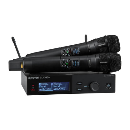 Shure SLXD24D+/N8C Dual Wireless System with Nexadyne 8/C Handheld Transmitters