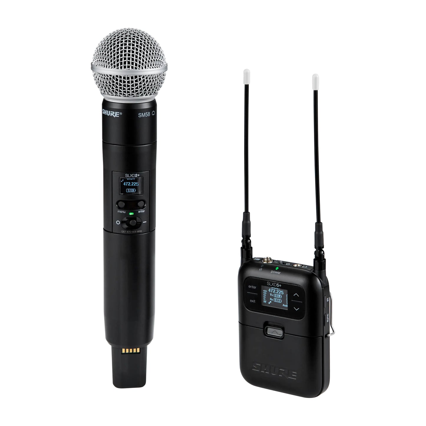 Shure SLXD25+/58 Portable Digital Wireless System with SM58 Cardioid Dynamic Microphone