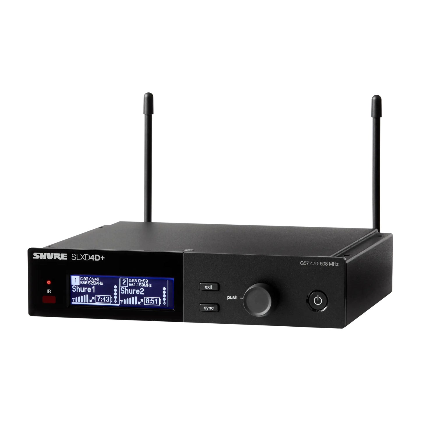 Shure SLXD4D+ Dual Channel Wireless Receiver
