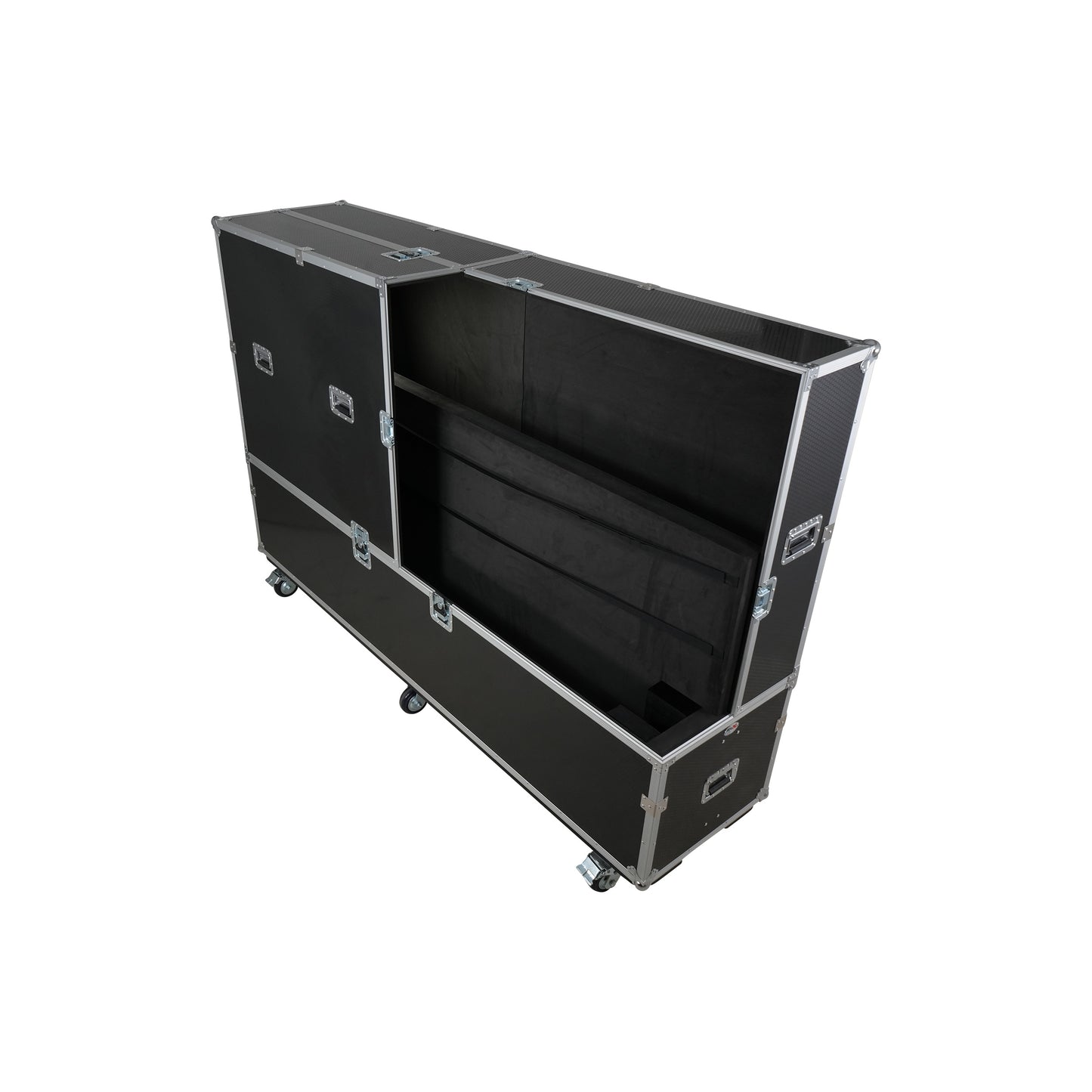 ProX Universal Dual Flat Panel Monitor Flight Case ATA Road Case | 80 in to 100 in