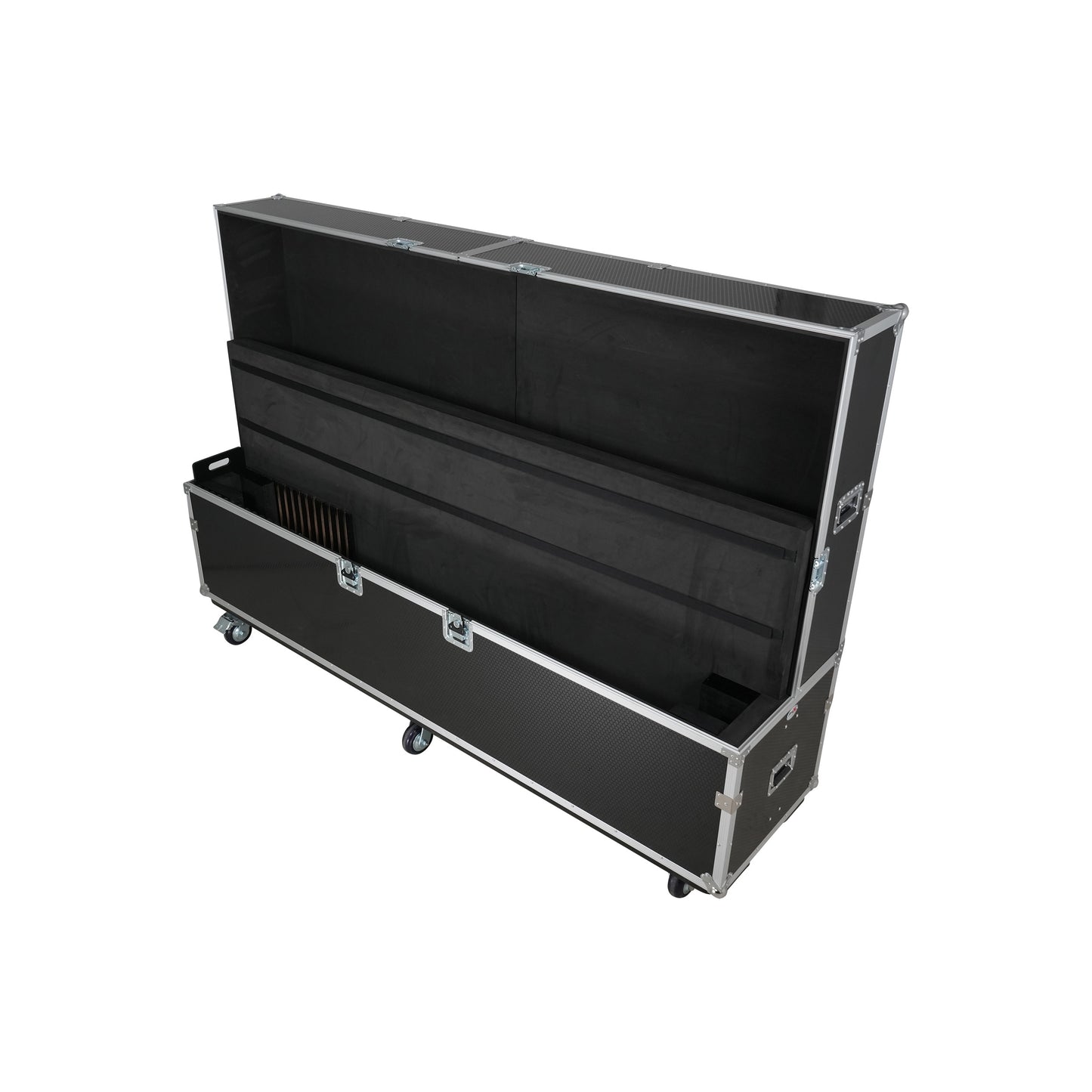 ProX Universal Dual Flat Panel Monitor Flight Case ATA Road Case | 80 in to 100 in