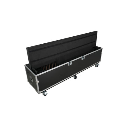 ProX Universal Dual Flat Panel Monitor Flight Case ATA Road Case | 80 in to 100 in