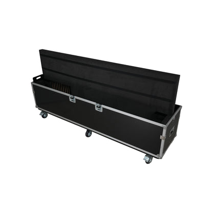 ProX Universal Dual Flat Panel Monitor Flight Case ATA Road Case | 80 in to 100 in