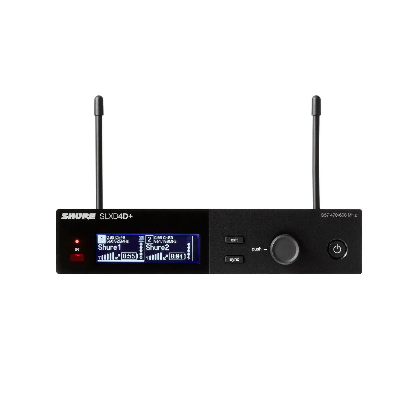 Shure SLXD4D+TA=-G57 Dual Channel Wireless Receiver