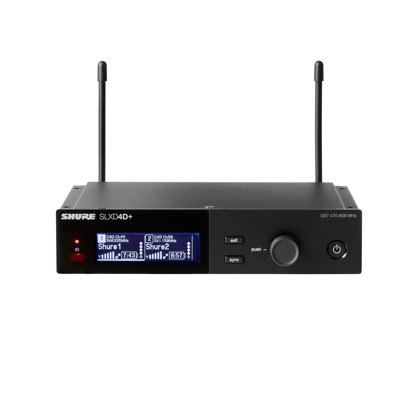 Shure SLXD4D+TA=-G57 Dual Channel Wireless Receiver