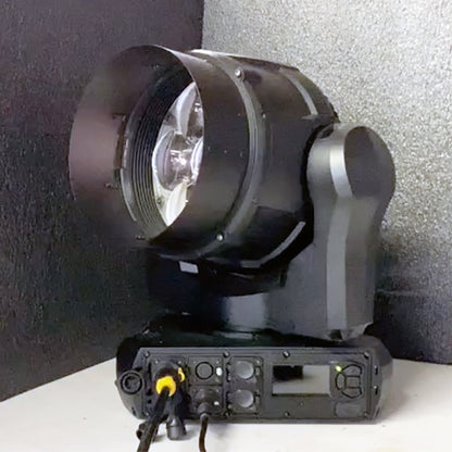 2798 Top Hat installed on a Martin MAC Aura XIP moving head, shading the LED lens array, City Theatrical