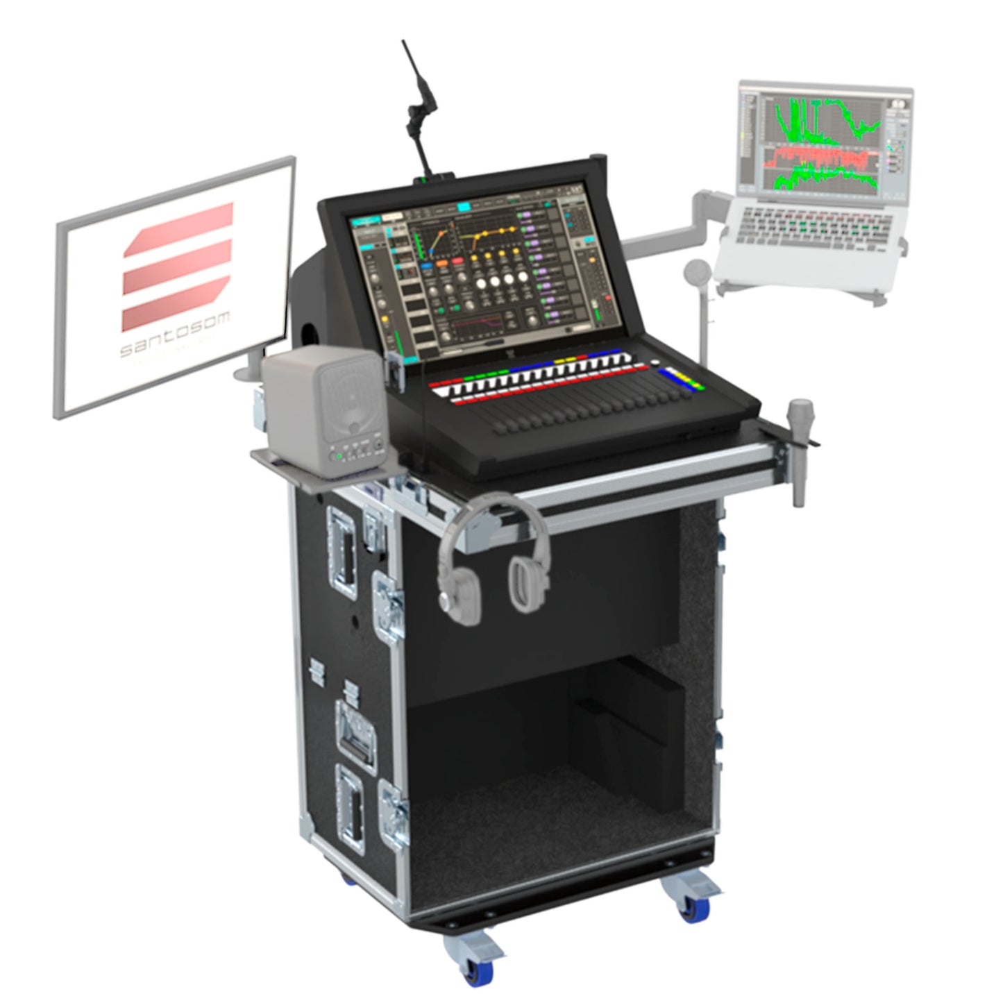 ProX XSM-WAVELV1C Mixer Flight Console Case For WAVES eMotion LV1